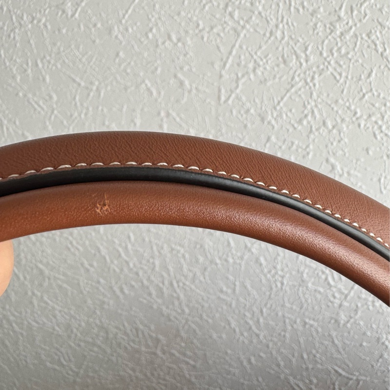 Celine咖色牛皮凱旋門抽繩手提雙肩包 全皮革😻😻-30