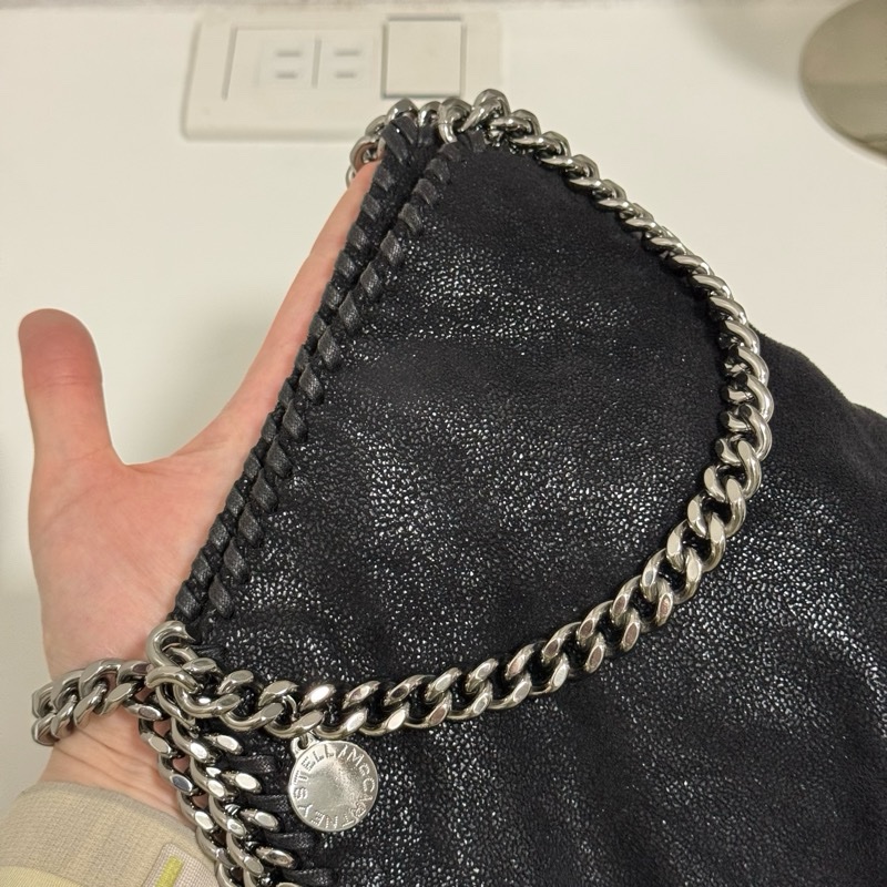 Stella McCartney FALABELLA粒面環保皮革摺疊托特包-15