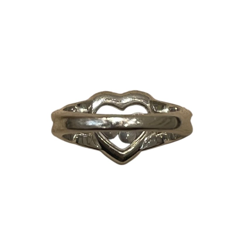 CHOPARD 蕭邦 HAPPY DIAMOND 心型鑽石戒指 K18WG 53碼-3