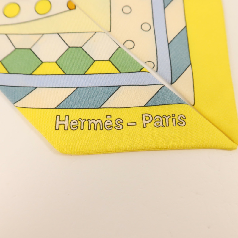 HERMES 絲質Twilly絲巾-4