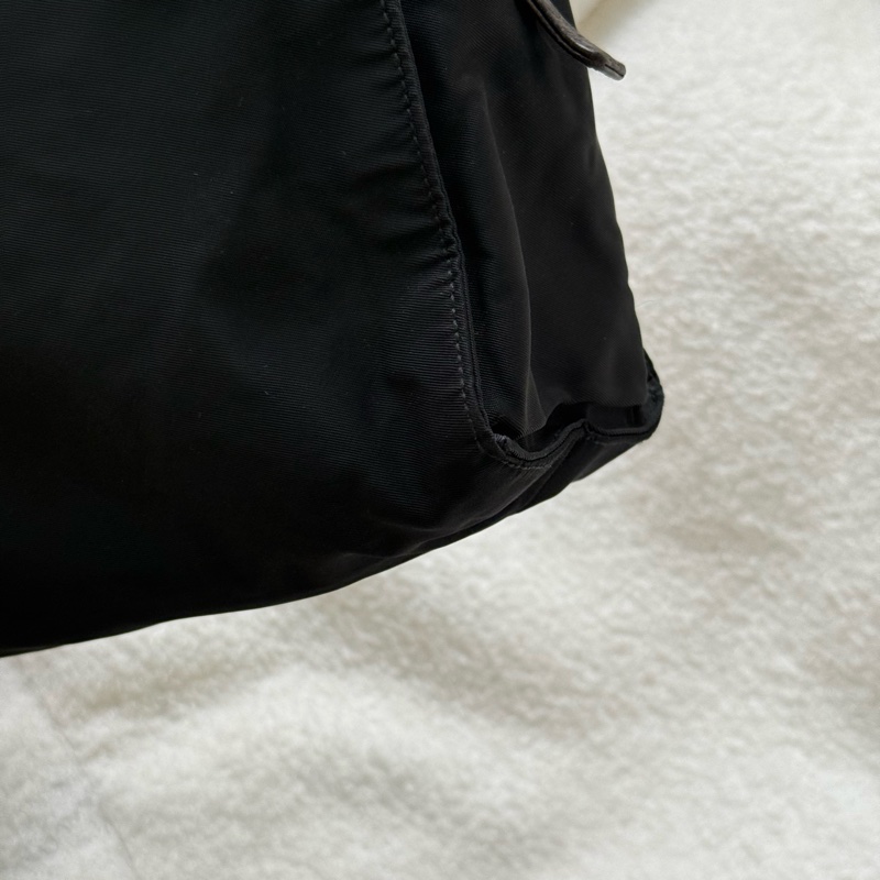 PRADA黑色拼皮竪版托特包 小號-8