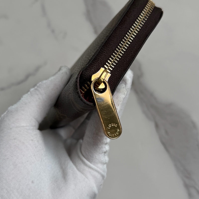 LV 老花長夾 紅色-6