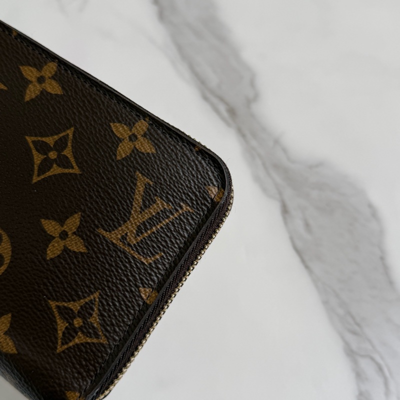 LV 老花長夾 紅色-8