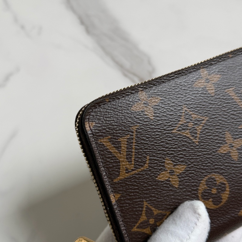 LV 老花長夾 紅色-9