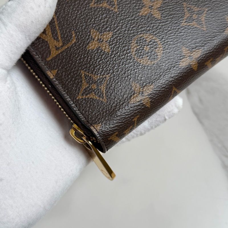 LV 老花長夾 紅色-10