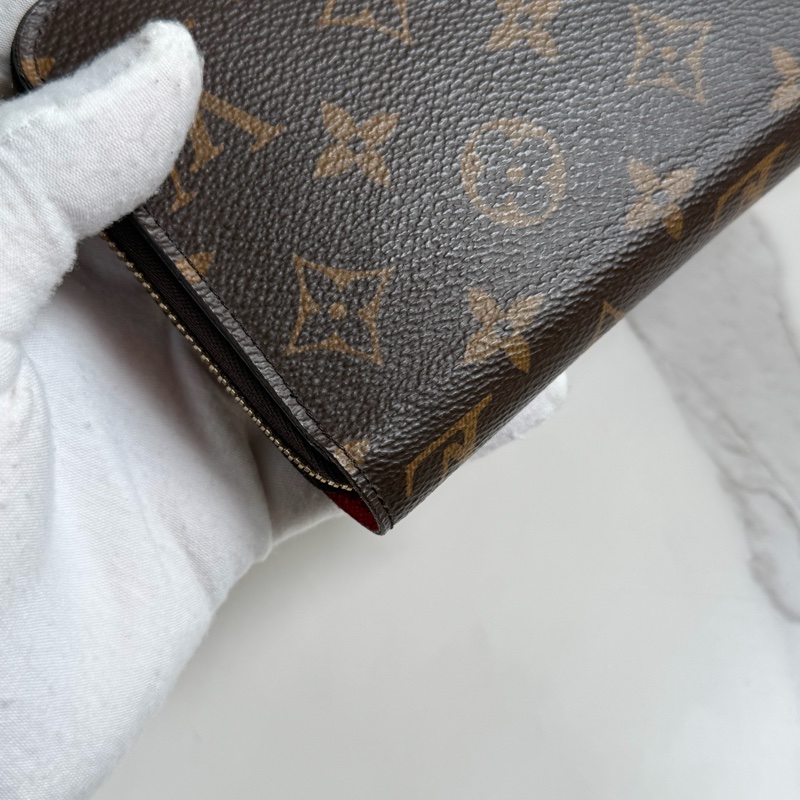 LV 老花長夾 紅色-14