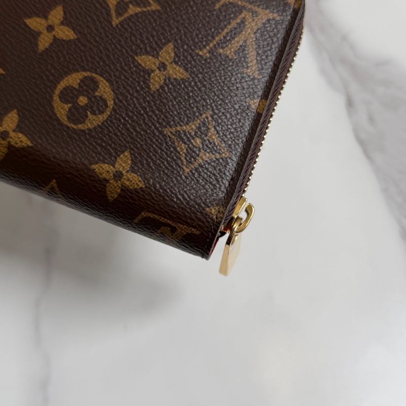 LV 老花長夾 紅色-15