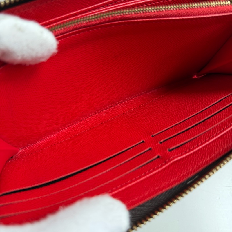 LV 老花長夾 紅色-19