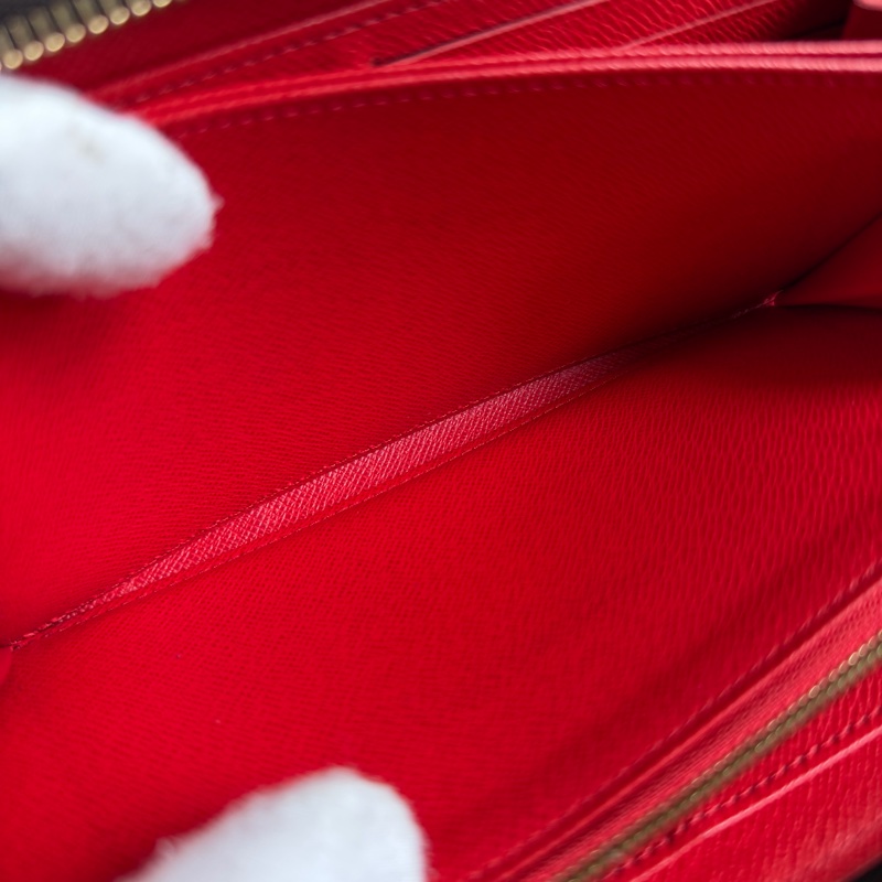 LV 老花長夾 紅色-20