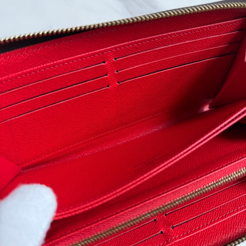 LV 老花長夾 紅色-21