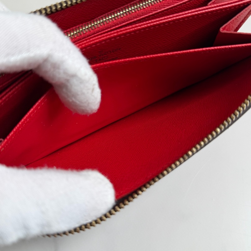 LV 老花長夾 紅色-22