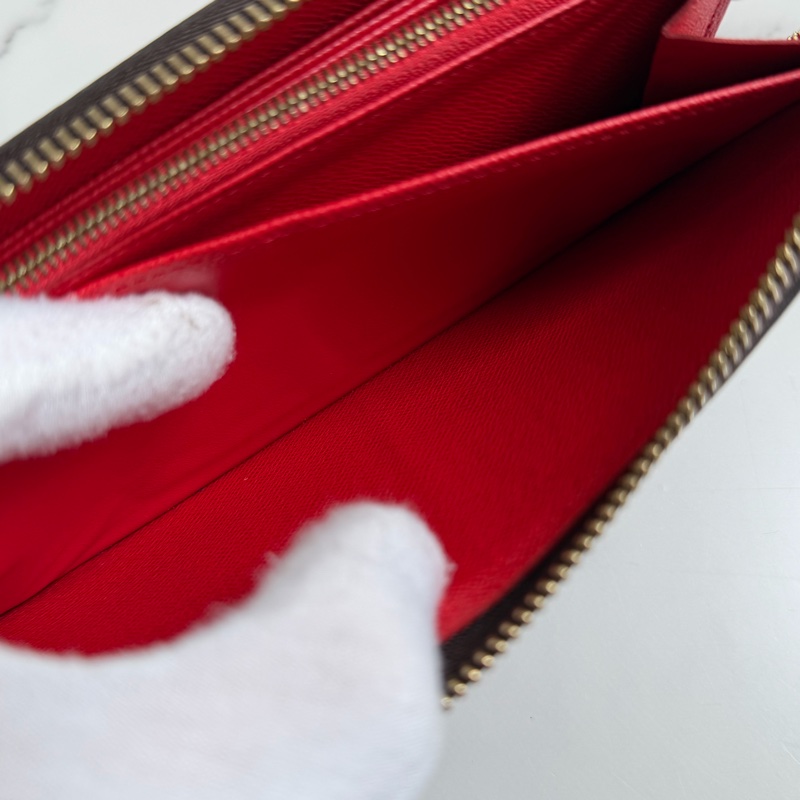 LV 老花長夾 紅色-23