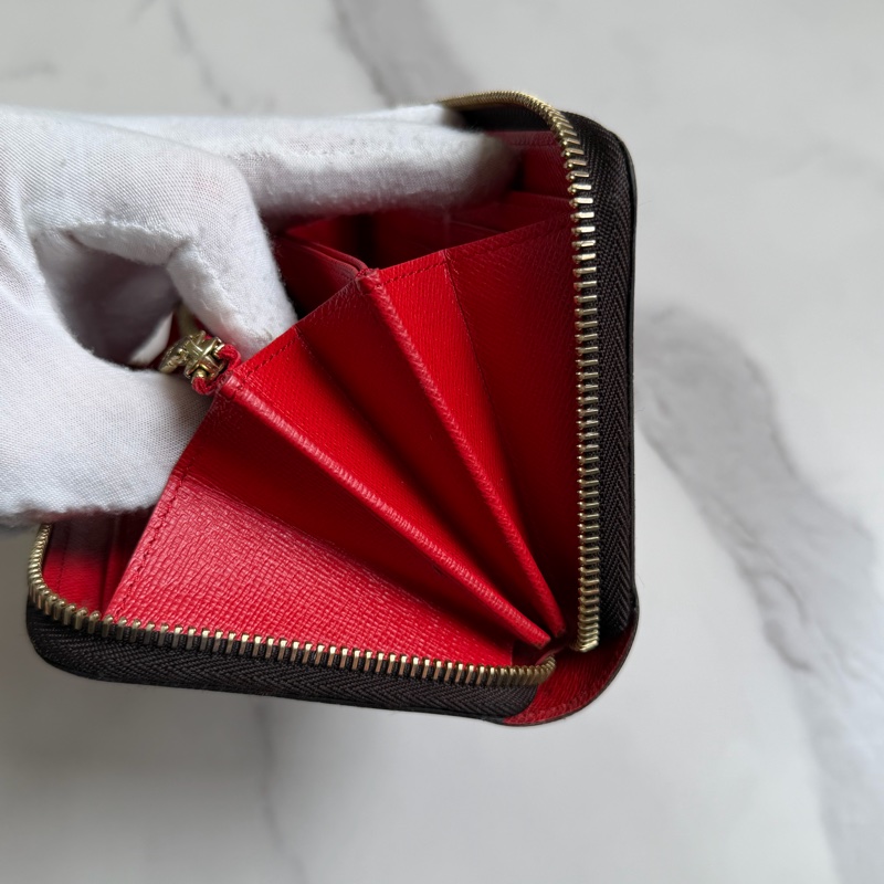 LV 老花長夾 紅色-25