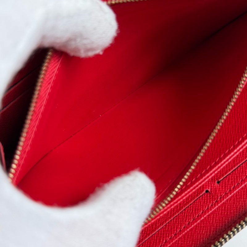 LV 老花長夾 紅色-27