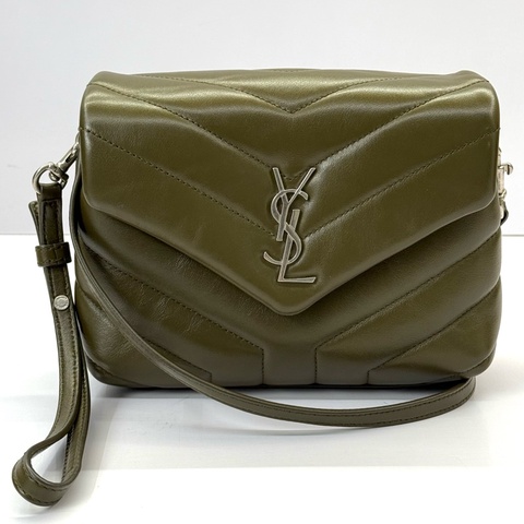 YSL 綠色Toy牛皮斜背包 467072