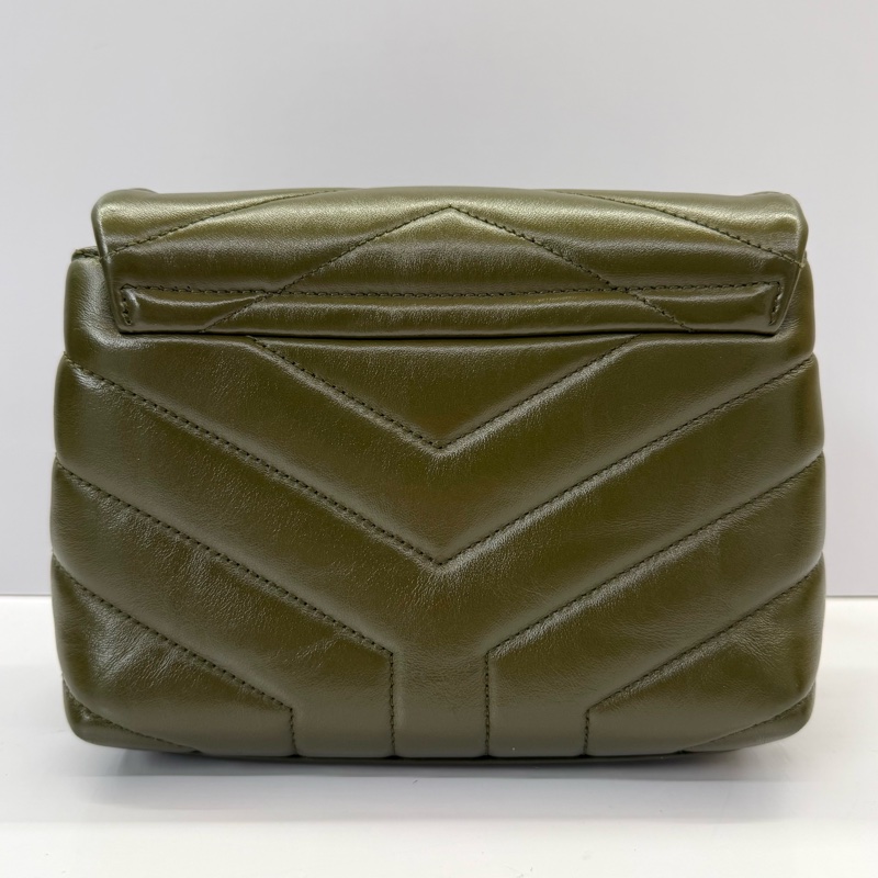 YSL 綠色Toy牛皮斜背包 467072-1