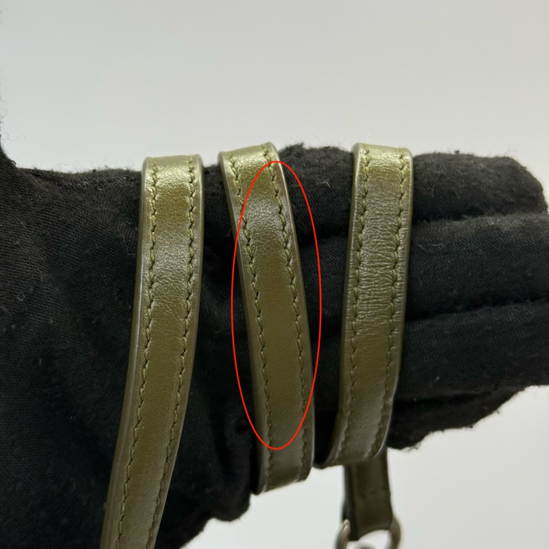 YSL 綠色Toy牛皮斜背包 467072-7