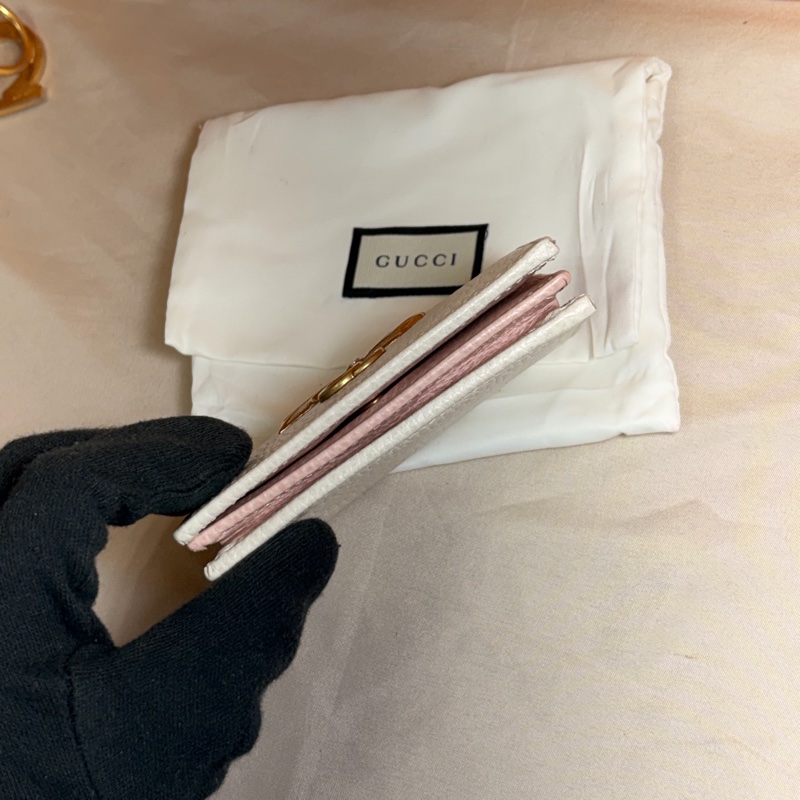 🌸經典實用 Gucci 古馳 Marmont 6卡零錢袋短夾-8
