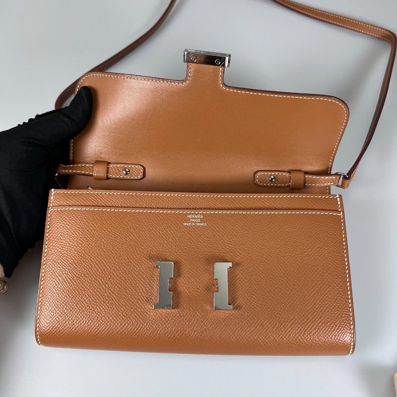 HERMES Y刻 金棕CONSTANCE TO GO 肩背包-4