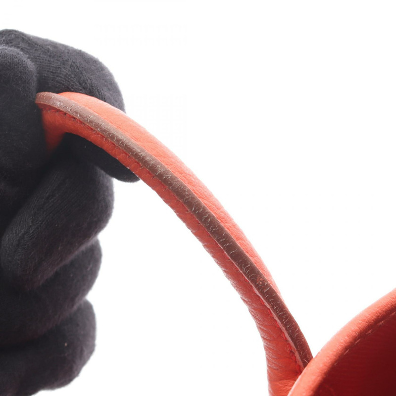 愛馬仕花園派對TPM托特包，帆布、Vache Hunter皮革，紅色，SHW，二手-11