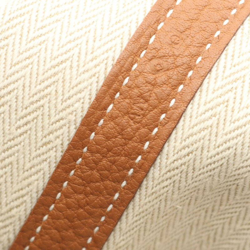 愛馬仕 Garden Party PM 手提包，Negonda 皮革，棕色金色 SHW，二手，女士款-4