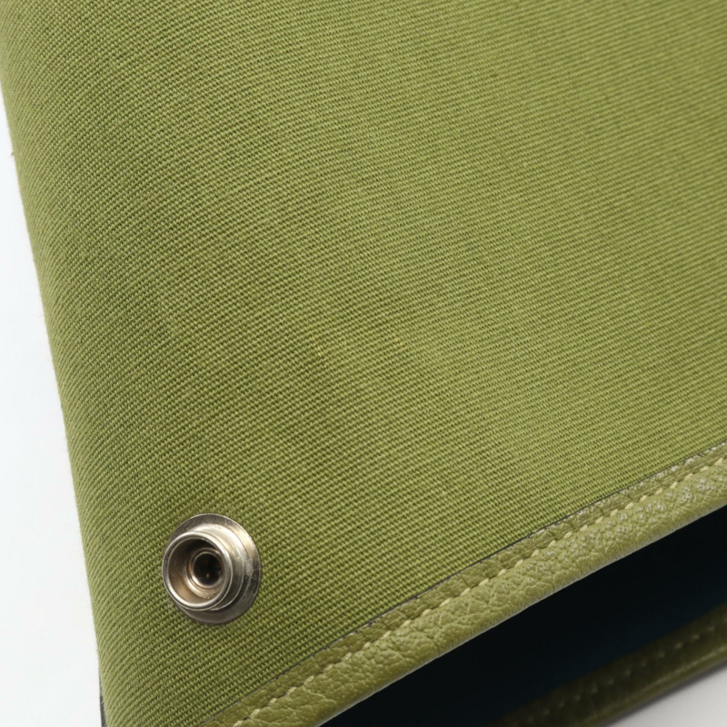 愛馬仕 Garden Party MM 手提包 Toile officier Negonda 皮革卡其色 二手 J-12