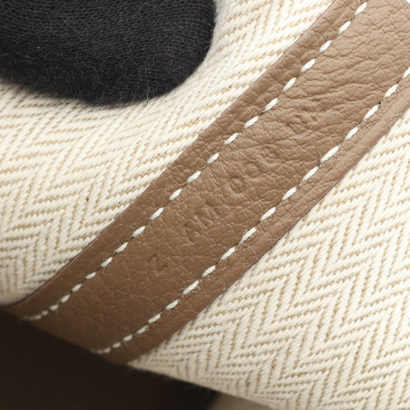 愛馬仕花園派對TPM托特包，Negonda皮革，灰色/灰褐色，SHW，二手-4