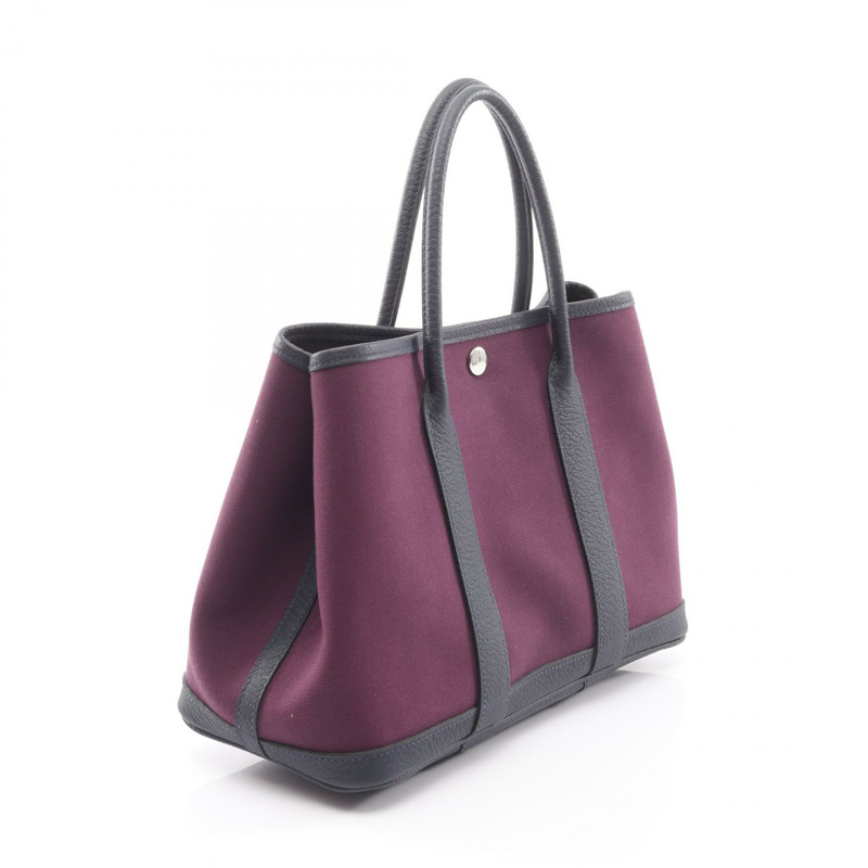 愛馬仕 Garden Party TPM 手提包，帆布材質，卡西斯皮革，二手-1