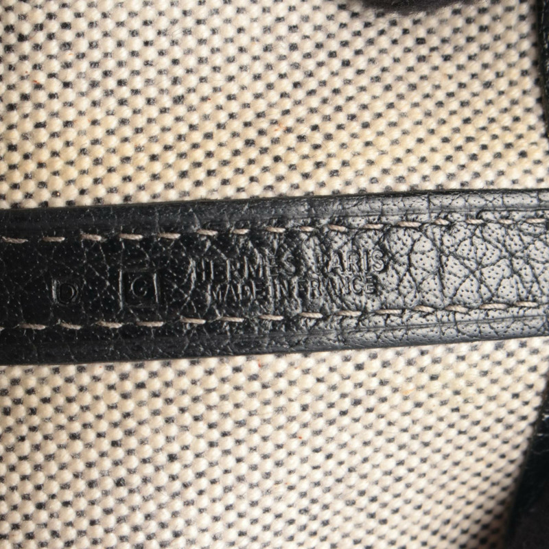 愛馬仕 Garden Party PM 手提包 Negonda 皮革 Toile H 帆布 米白色 二手 G-3
