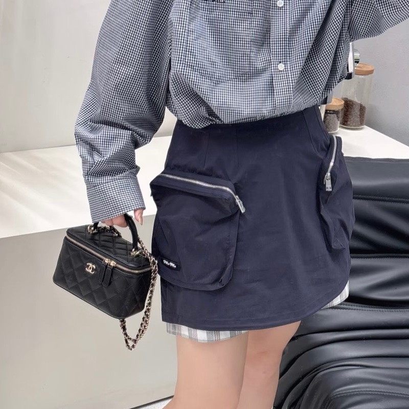 Chanel黑金羊皮菱格手提長盒子皮穿鍊斜背化妝箱AP2199-1