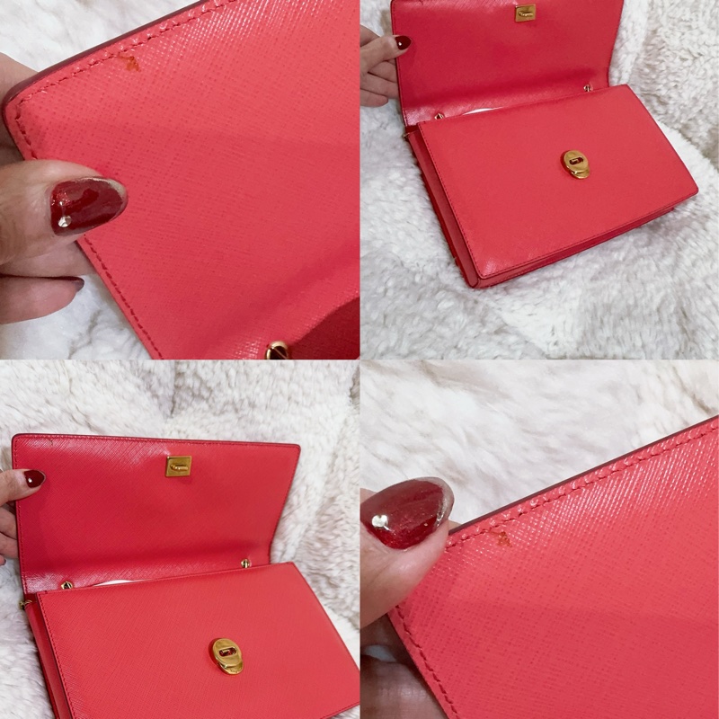 未使用經典Salvatore Ferragamo鏈條包-3