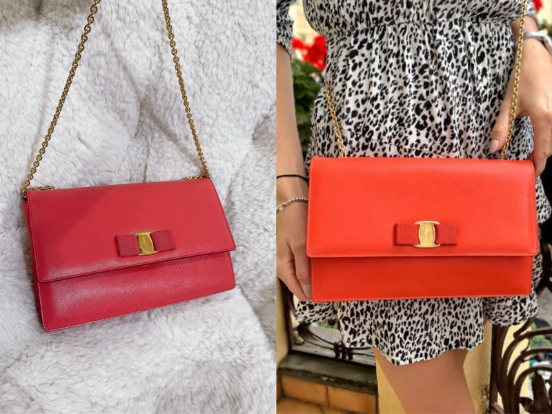 未使用經典Salvatore Ferragamo鏈條包-11