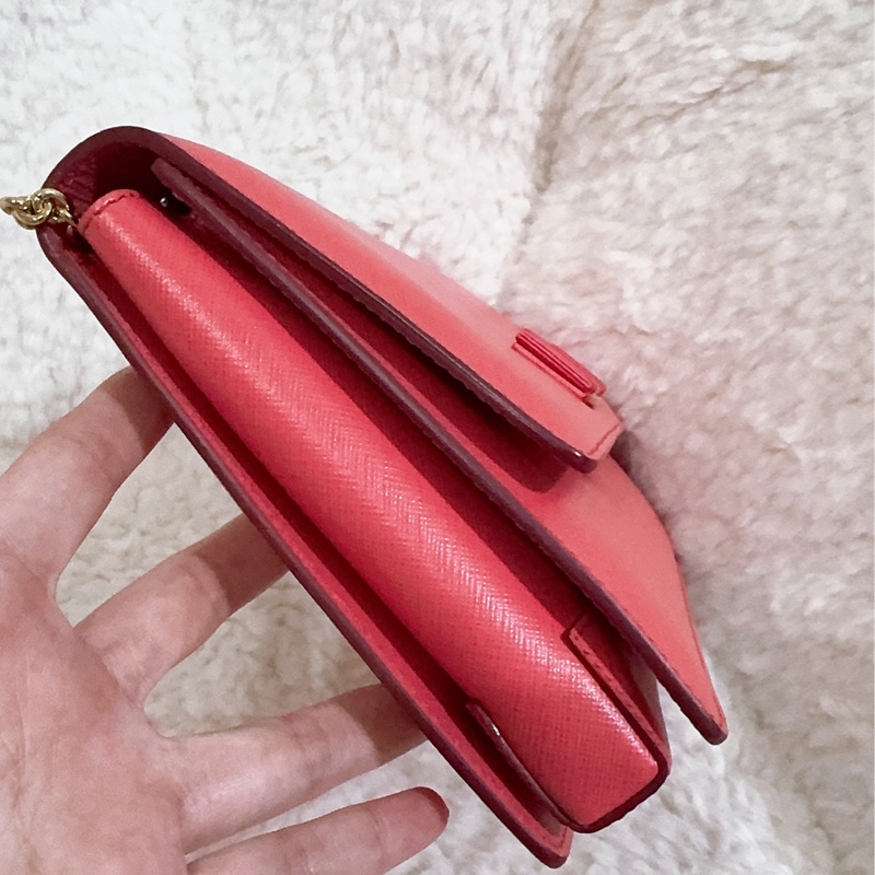 未使用經典Salvatore Ferragamo鏈條包-19