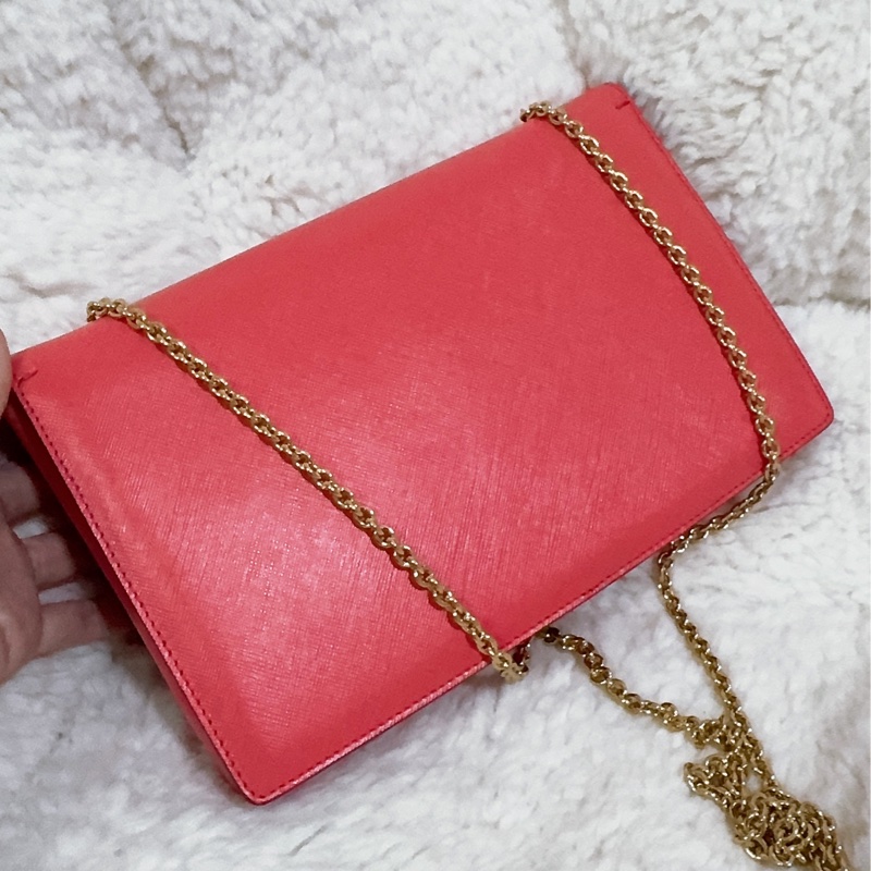 未使用經典Salvatore Ferragamo鏈條包-48