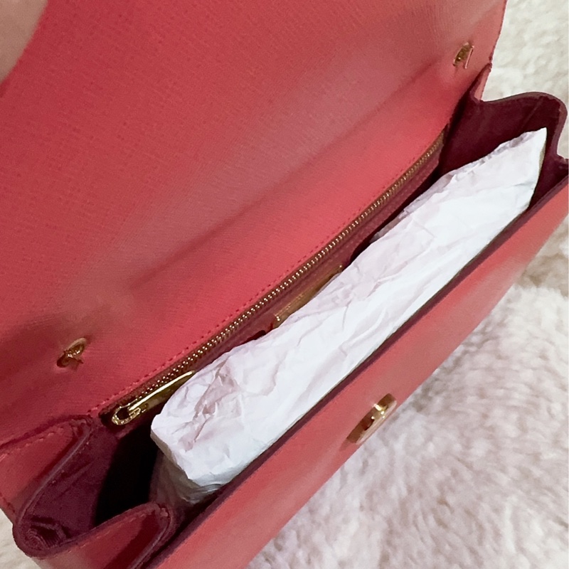 未使用經典Salvatore Ferragamo鏈條包-51