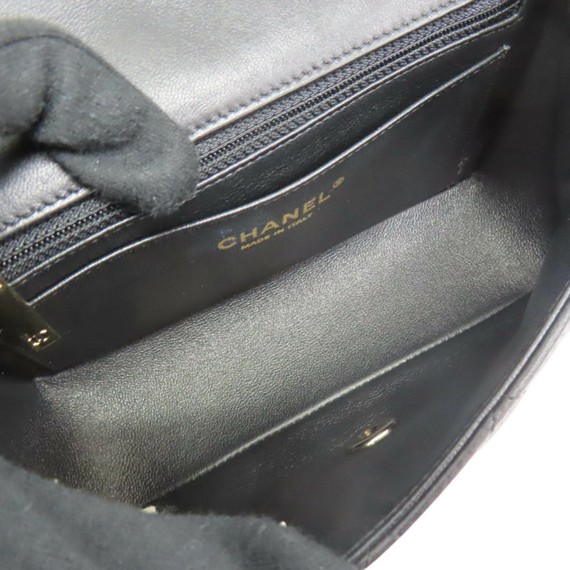 黑色 菱格紋 羊皮 COCO 20 鍊帶 肩背包 無卡【CHANEL 香奈兒】 A69900-4