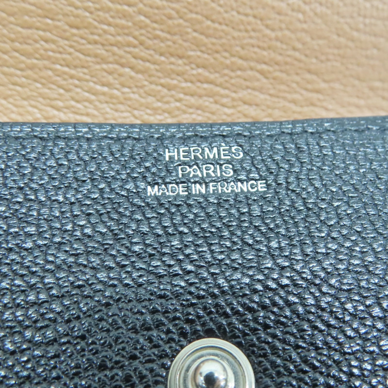 黑色 Chevre皮革 Le 24 硬幣盒 零錢包 Y刻【HERMES 愛馬仕】 043103CK-5