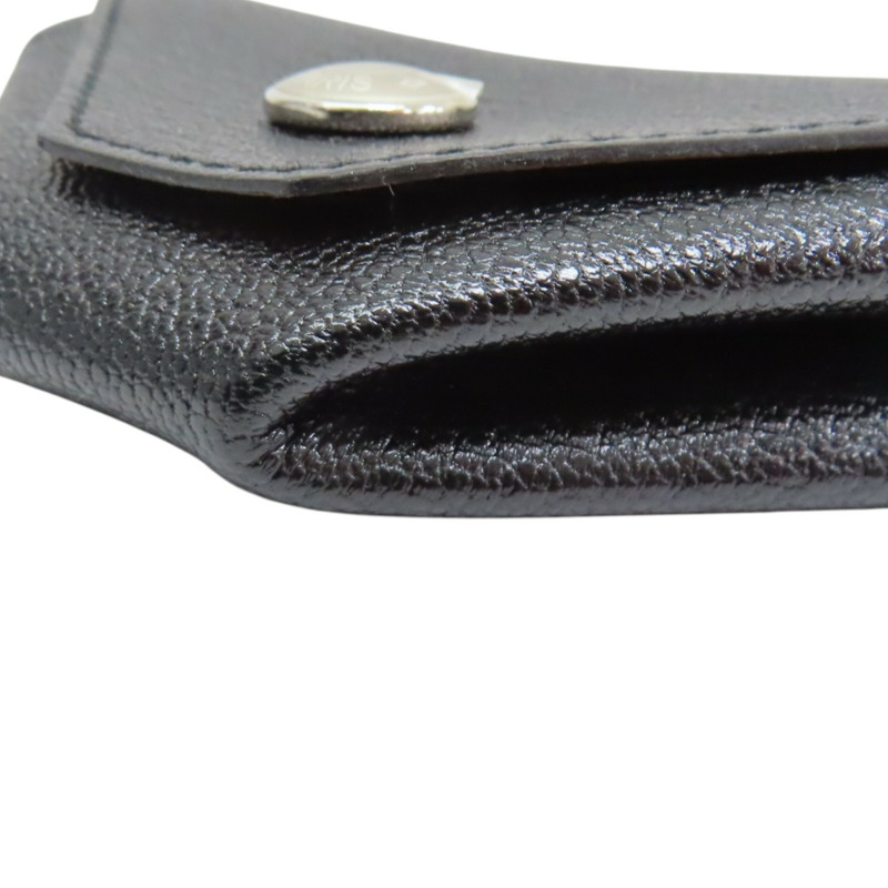 黑色 Chevre皮革 Le 24 硬幣盒 零錢包 Y刻【HERMES 愛馬仕】 043103CK-8