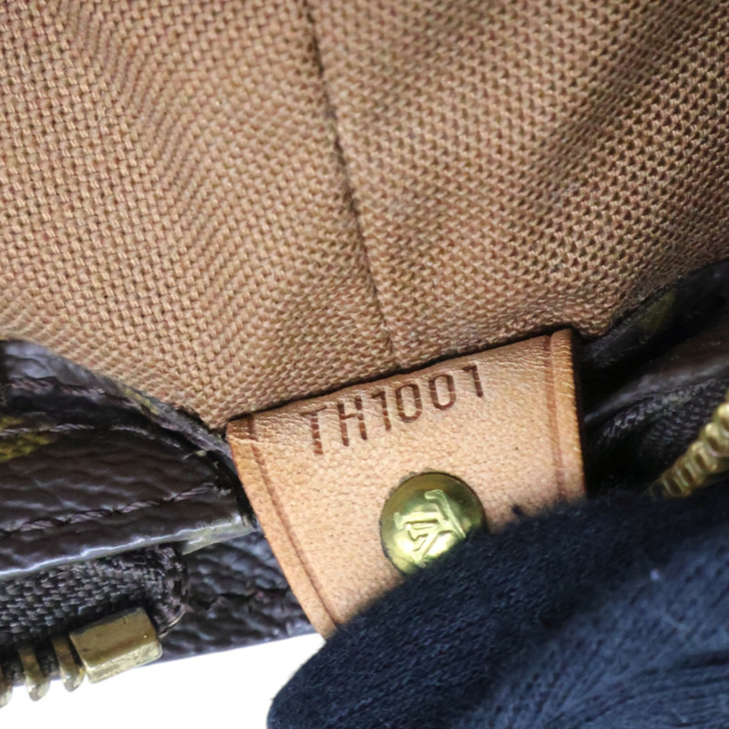 棕色 原花帆布 Cabas Mezzo 肩背包【LOUIS VUITTON LV 路易威登】 M51151-9