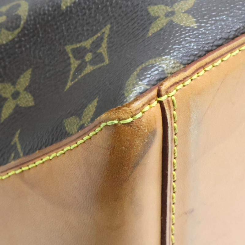 棕色 原花帆布 Cabas Mezzo 肩背包【LOUIS VUITTON LV 路易威登】 M51151-11