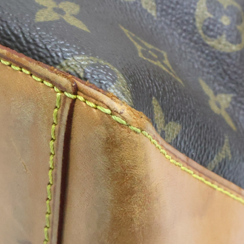 棕色 原花帆布 Cabas Mezzo 肩背包【LOUIS VUITTON LV 路易威登】 M51151-12