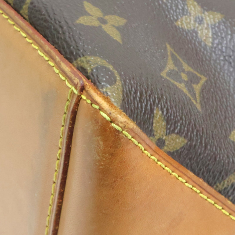 棕色 原花帆布 Cabas Mezzo 肩背包【LOUIS VUITTON LV 路易威登】 M51151-14