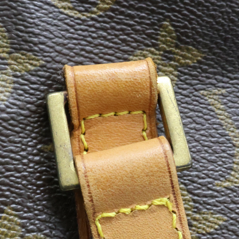 棕色 原花帆布 Cabas Mezzo 肩背包【LOUIS VUITTON LV 路易威登】 M51151-17