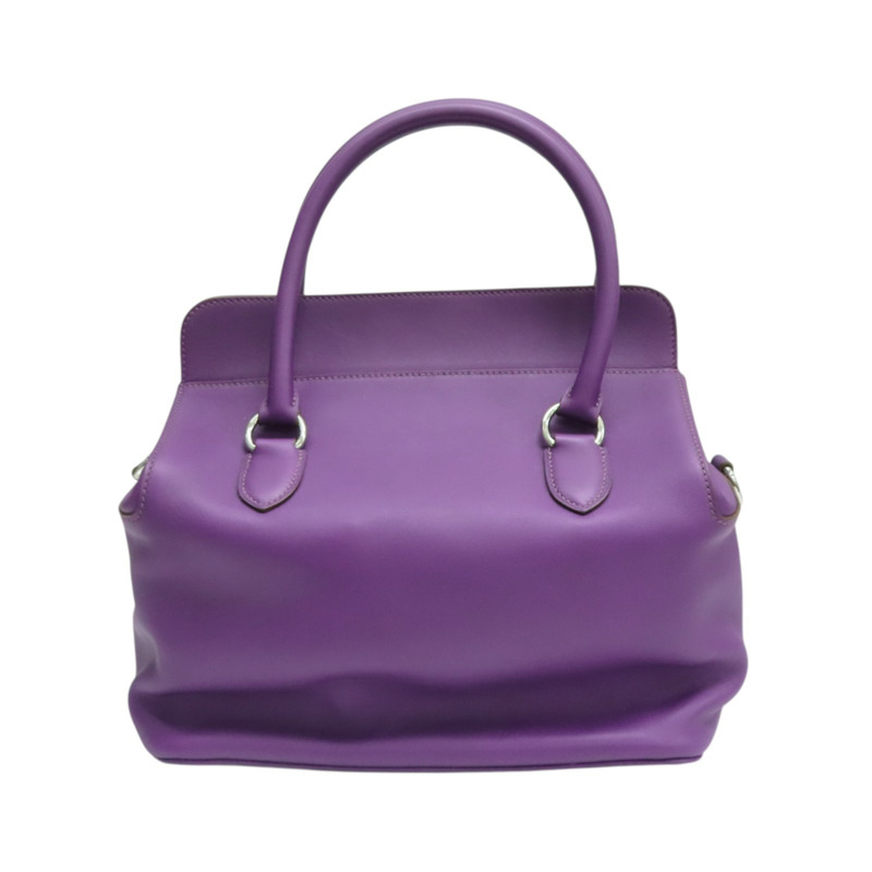 紫色 Swift牛皮 Toolbox 26 兩用包 U刻 銀釦【HERMES 愛馬仕】 062209CK-1