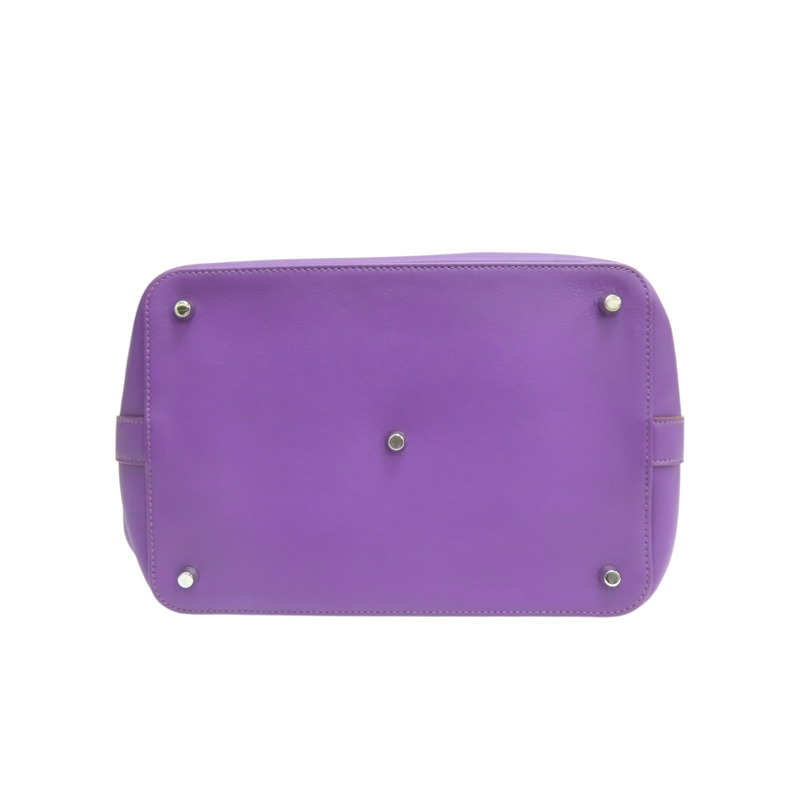 紫色 Swift牛皮 Toolbox 26 兩用包 U刻 銀釦【HERMES 愛馬仕】 062209CK-3