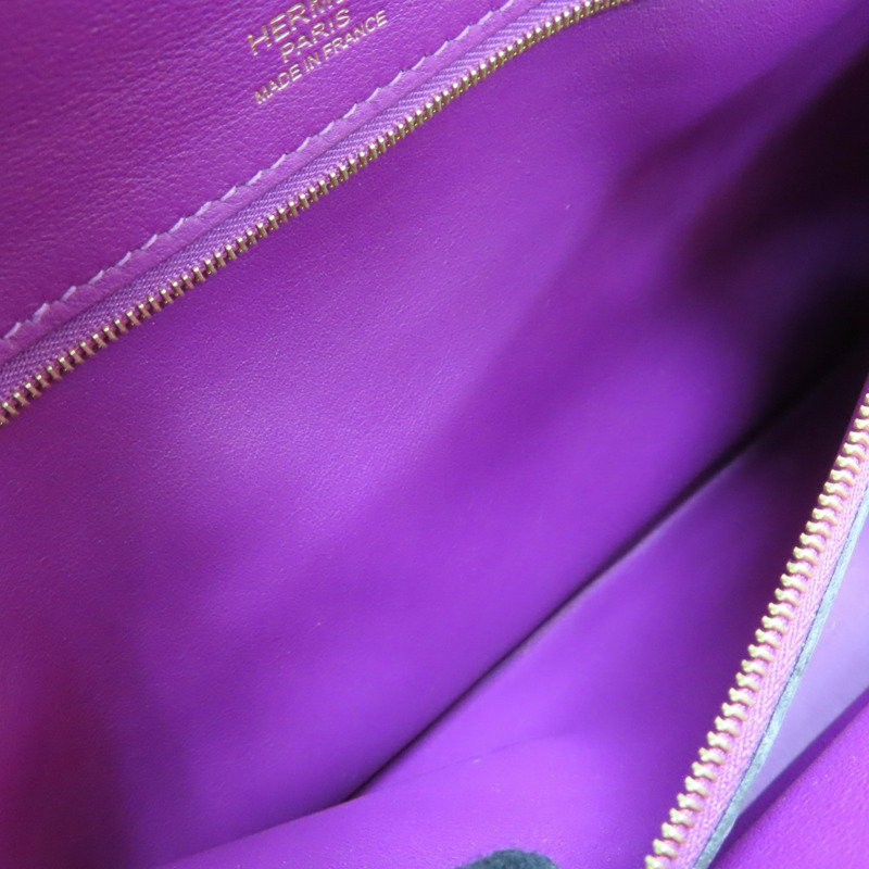 海葵紫色 Swift Togo牛皮 24/24 29 两用包 D刻 金扣【HERMES 愛馬仕】 H075240CC-6