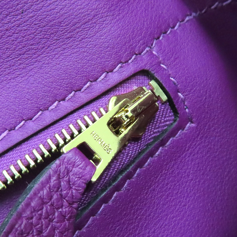 海葵紫色 Swift Togo牛皮 24/24 29 两用包 D刻 金扣【HERMES 愛馬仕】 H075240CC-17