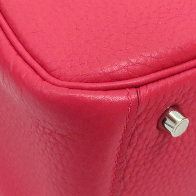 極致粉 Clemence牛皮 Lindy Mini 肩背包 Y刻 銀扣【HERMES 愛馬仕】 H079086CK-10