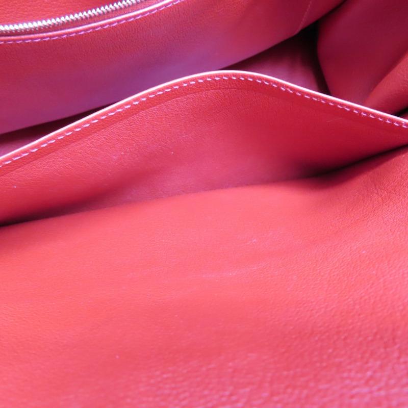 法拉利紅色 Clemence牛皮 Birkin 35 柏金包 手提包 C刻 銀扣【HERMES 愛馬仕】-5