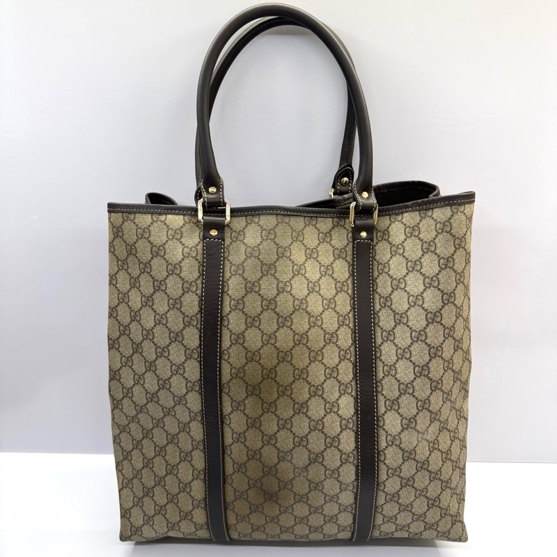 GUCCI 古馳 PVC緹花帆布托特包 SUPREME TOTE 223668-1